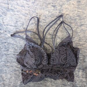 PINK Victoria's Secret Lace Bralette in Navy